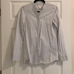 Subtle Stripe Button-down Top